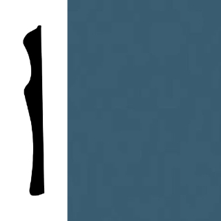 Picture of Mohawk - Sculpted Edge Wall Base 6 Dark Teal