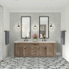 Picture of Daltile - Eclessia Double Herringbone Mosaic Arabescato Argento
