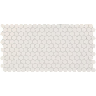 Picture of Daltile - Keystones Organic Penny Rounds Arctic White