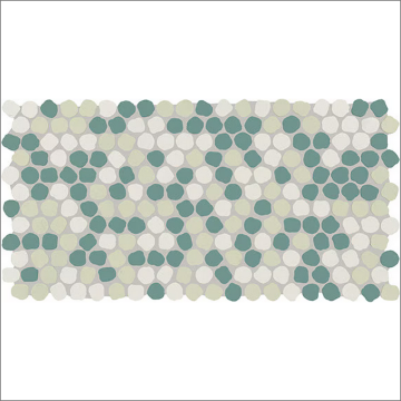 Picture of Daltile - Keystones Organic Penny Rounds Spring Blend