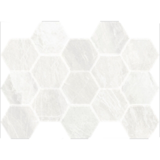 Picture of Happy Floors - Bernini Hexagon Mosaic Ice Natural