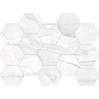 Picture of Happy Floors - Statik Hexagon Mosaic Blend Natural