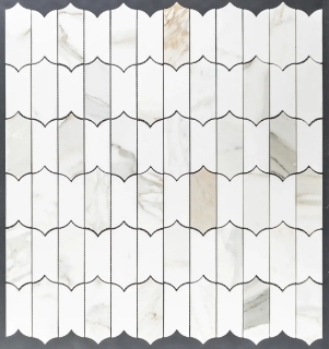 Picture of Elon Tile & Stone - Regalia Mosaics Calacatta Gold White Thassos