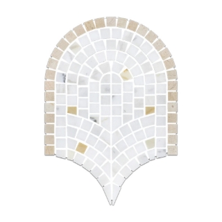 Picture of Elon Tile & Stone - Curvosa Mosaics Calacatta Gold Crema Marfil Honed