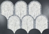 Picture of Elon Tile & Stone - Curvosa Mosaics Pearl White Bardiglio Nuvolato Honed