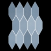 Picture of Elon Tile & Stone - Lagos 2 x 6 Picket Mosaic Sky Picket Glossy