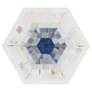 Picture of SOHO Studio Corp - Imogen Hexagon Azul Blue