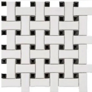 Picture of Roca - CC Mosaics White Black Basket Weave