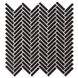 Picture of SOHO Studio Corp - Motek Herringbone Mosaic Matte Black