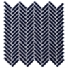 Picture of SOHO Studio Corp - Motek Herringbone Mosaic Polished Royal Blue Crackled