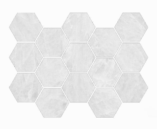 Picture of Happy Floors - Naica Hexagon Mosaic Perla