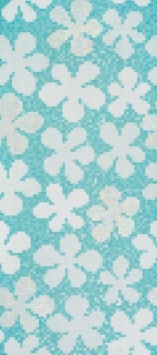 Picture of Bisazza Mosaico - Decori 20 - Glass Flowers New Blue
