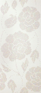 Picture of Bisazza Mosaico - Decori 20 - Winter Flowers Bianco