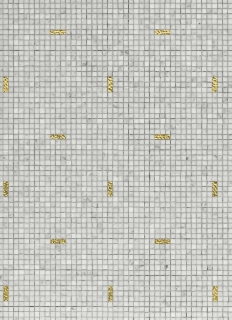 Picture of Bisazza Mosaico - Marmosaico Palestro Bianco Oro Giallo