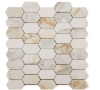 Picture of Elysium - Montage Elongated Hex Calacatta Gold Honed