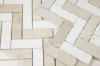 Picture of Elysium - Herringbone Mosaic Marfil