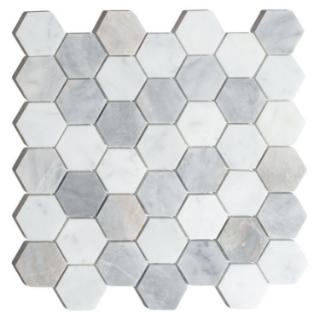 Picture of Elysium - 2 x 2 Hexagon Mosaic City Grey
