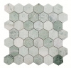 Picture of Elysium - 2 x 2 Hexagon Mosaic Green