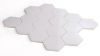 Picture of Elysium - 3 x 3 Hexagon Mosaic Thassos Polished