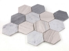 Picture of Elysium - 4 x 4 Hexagon Mosaic Blue