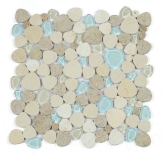 Picture of Elysium - Peach Mosaic Blue Roma