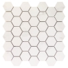 Picture of Elysium - Trilogy Hexagon Mosaic Calacatta White Soft