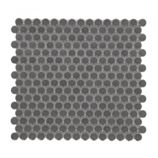 Picture of Elysium - Hulu Penny Round Mosaic Dark Grey Matte