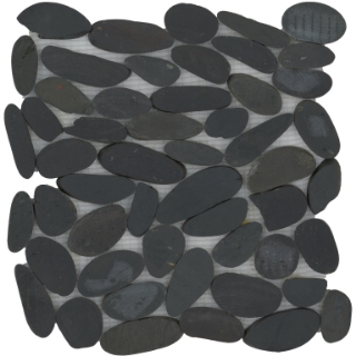 Picture of Emser Tile - Rivera Pebbles Black