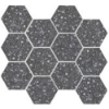 Picture of Emser Tile - Fragmento Hex Mosaic Black Small Speckle