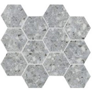 Picture of Emser Tile - Fragmento Hex Mosaic Silver Large Speckle