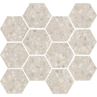 Picture of Emser Tile - Fragmento Hex Mosaic Pearl Large Speckle