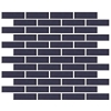 Picture of Emser Tile - Savvy Offset Mosaic Navy
