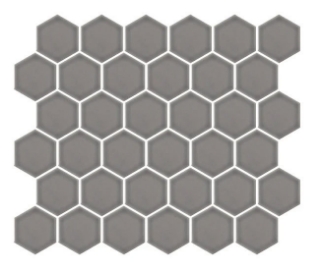 Picture of Emser Tile - Savvy Hexagon Mosaic Silver