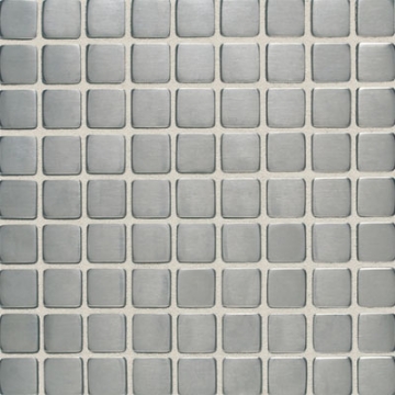 Picture of Daltile - Metallica Mosaics 1x1 Mosaic Brushed Stainless Steel