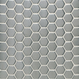 Picture of Daltile - Metallica Mosaics Hexagon Mosaic Brushed Stainless Steel