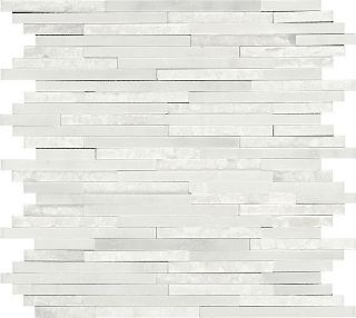 Picture of Daltile - Marble Random Linear Mosaic First Snow Elegance
