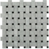 Picture of SOHO Studio Corp - Basket Weave Trenza White Carrara and Black Dot