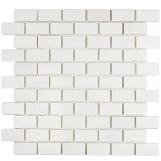 Picture of SOHO Studio Corp - White Thassos Mosaic 1x2 Brick