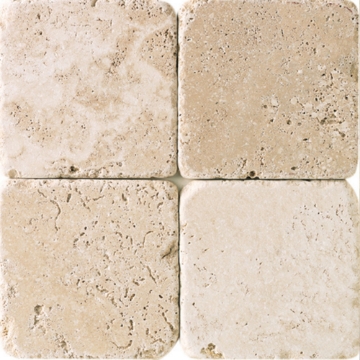 Picture of Daltile - Travertine 4 X 4 Tumbled Mediterranean Ivory