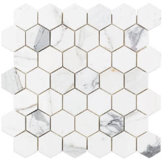 Picture of SOHO Studio Corp - Calacatta Mosaics Hexagon