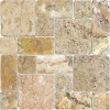 Picture of Anatolia Tile & Stone - Travertine Mosaic Roman Random Pattern Scabos
