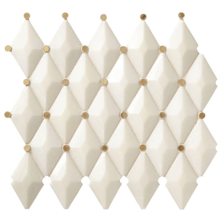 Picture of Marazzi - Castellina Harlequin White Brass