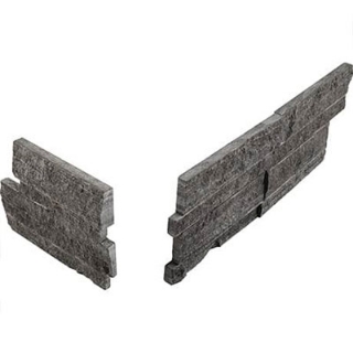 Picture of Daltile - Stacked Stone Ledger Macau Black Corners