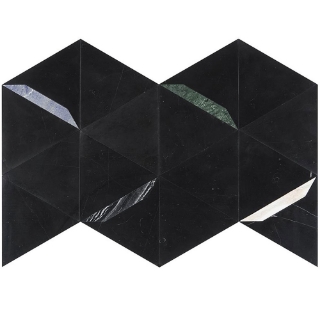 Picture of SOHO Studio Corp - Wunder Nero Gem Nero Marquina with Multicolor Lines