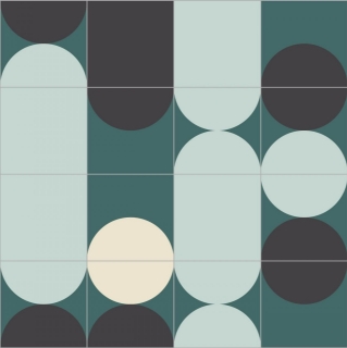 Picture of Bisazza Mosaico - Cementiles Decorations Square Pill Cocktail 30