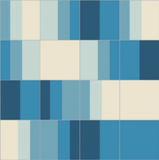 Picture of Bisazza Mosaico - Cementiles Decorations Square Swing Indigo