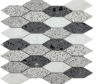 Picture of Bati Orient - Terrazzo Mosaics Long Hexagon Mix