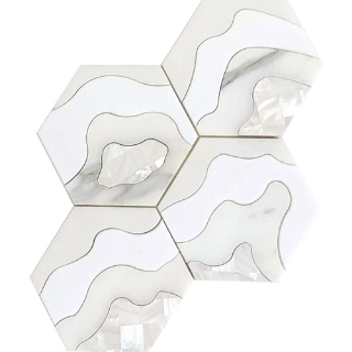 Picture of MiR Mosaic - Waterjet Storm White