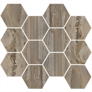 Picture of Happy Floors - Exotic Stone Hexagon Mosaic Tundra