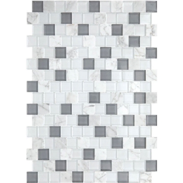 Picture of Daltile - Perfit Mosaix White Carrara Glass Brick Polished